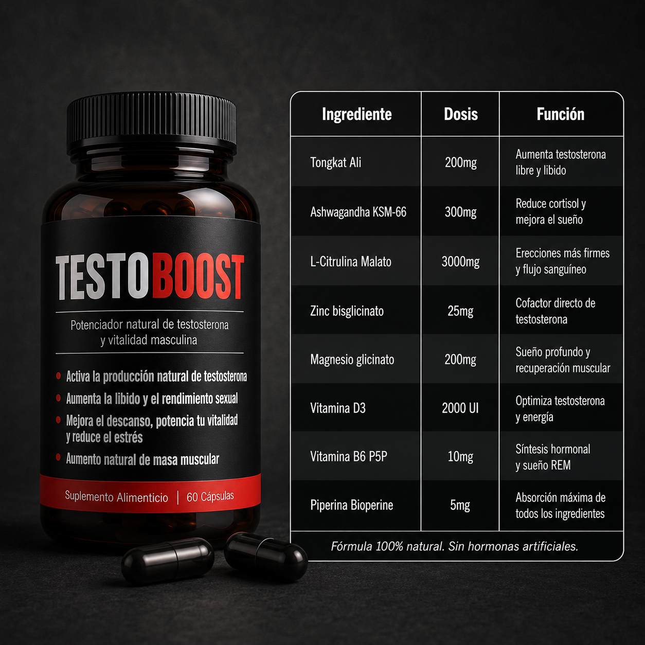 TESTOBOOST - Recuperá tu testosterona, energía y libido naturalmente