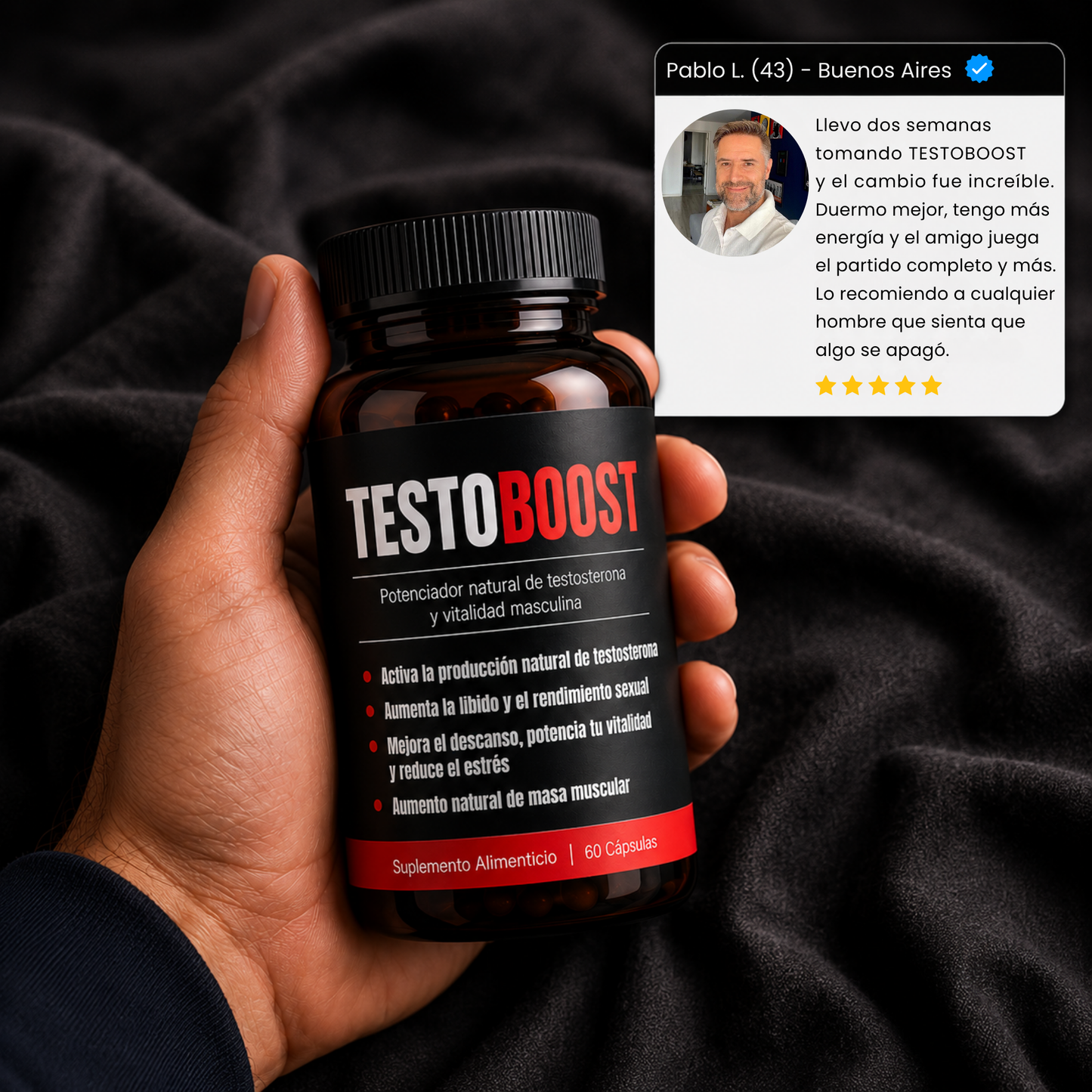 TESTOBOOST - Recuperá tu testosterona, energía y libido naturalmente