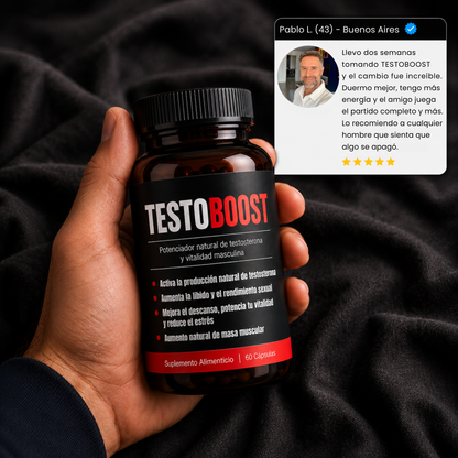 TESTOBOOST - Recuperá tu testosterona, energía y libido naturalmente